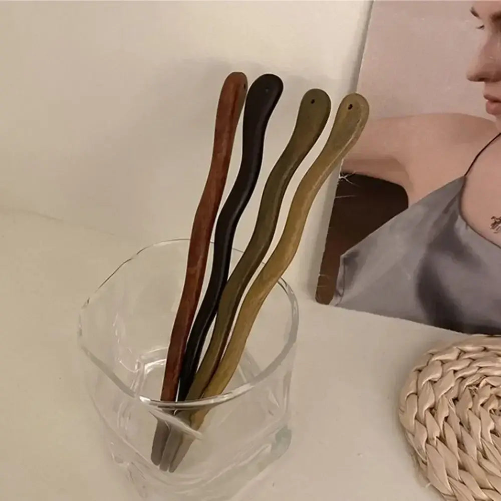 Elegant Wood Hair Stick for Women Hairpins