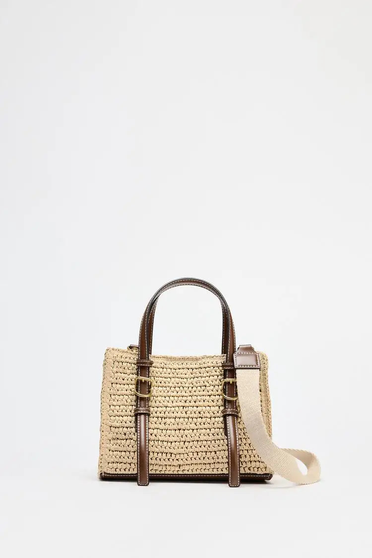 Small Crossbody Women’s Straw Handbag