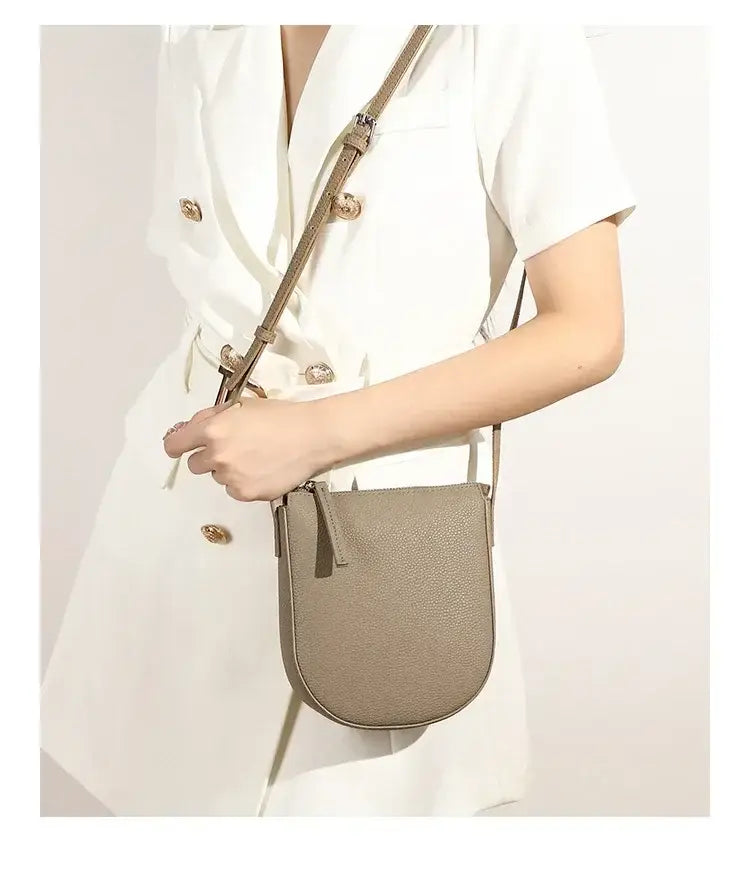 Genuine Leather Real Cowhide Women’s Versatile Fashion Phone Bag