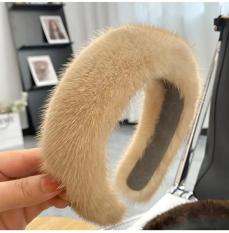100% Real Mink Fur Headbands
