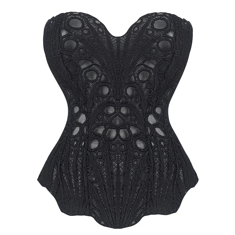 Hollow Out Women Sleeveless Backless Bandage Pleated Top