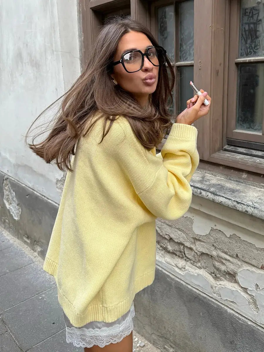 Knitted Sweater Autumn and Winter Women