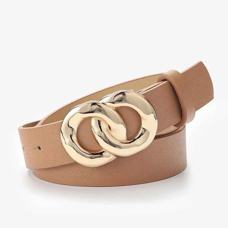 White Black Brown Women's Trousers Belt High Quality