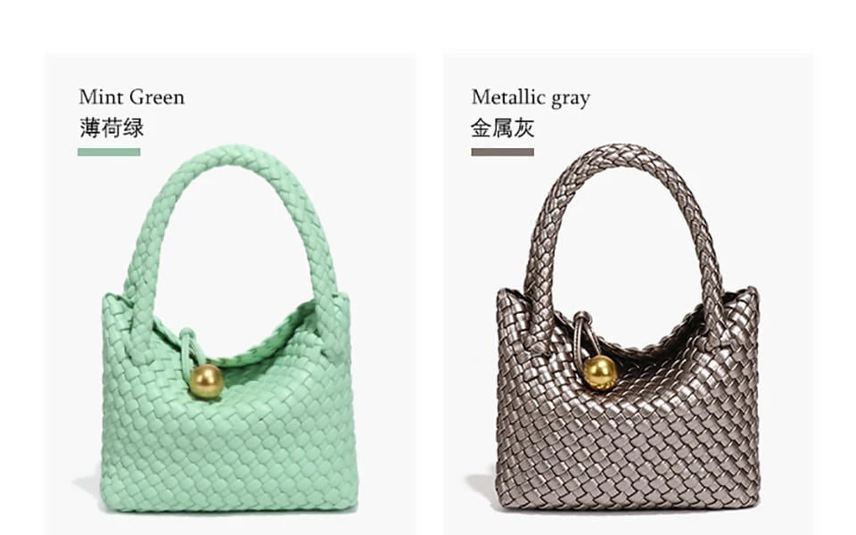 Woven Shoulder Bag for Women Crossbody Tote