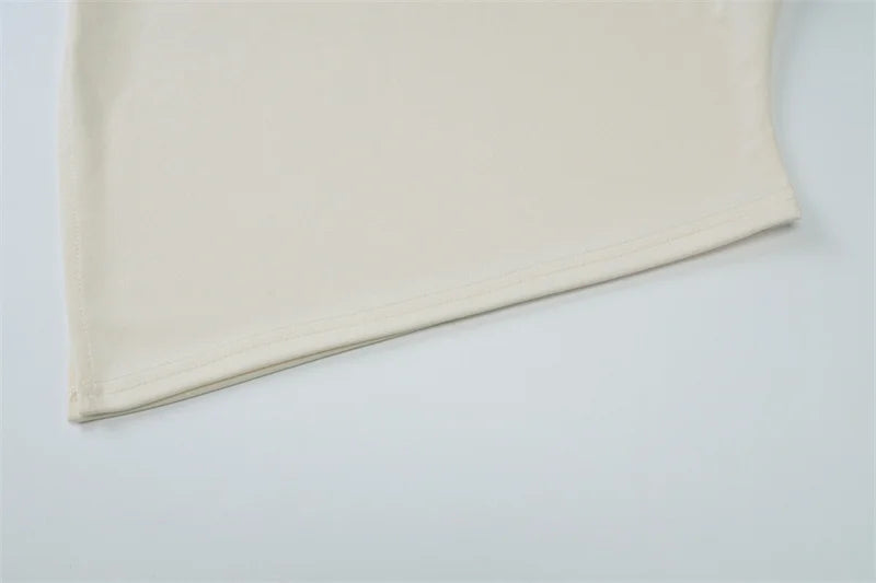 Inclined Shoulder Long Sleeve T-shirt Women