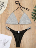 Halter Jewelled Sequins Diamond Bikini Women Swimsuit - Norellé