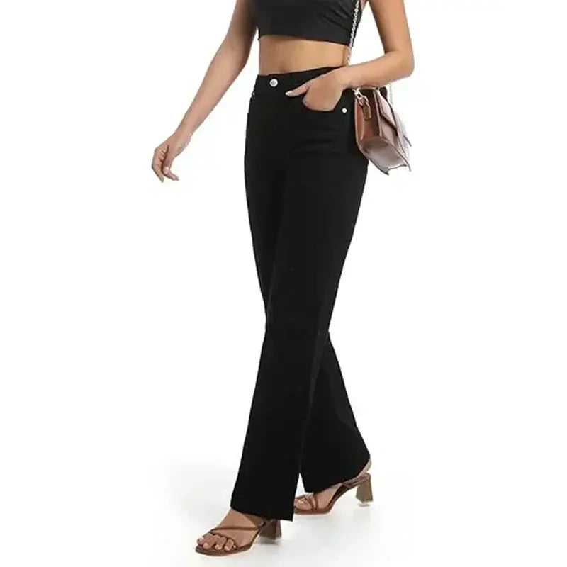 Female Straight Leg Jeans Women Low Rise