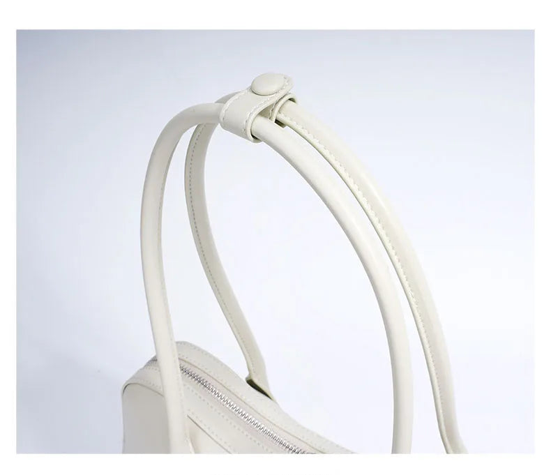 Cowhide Underarm Bag Genuine Leather