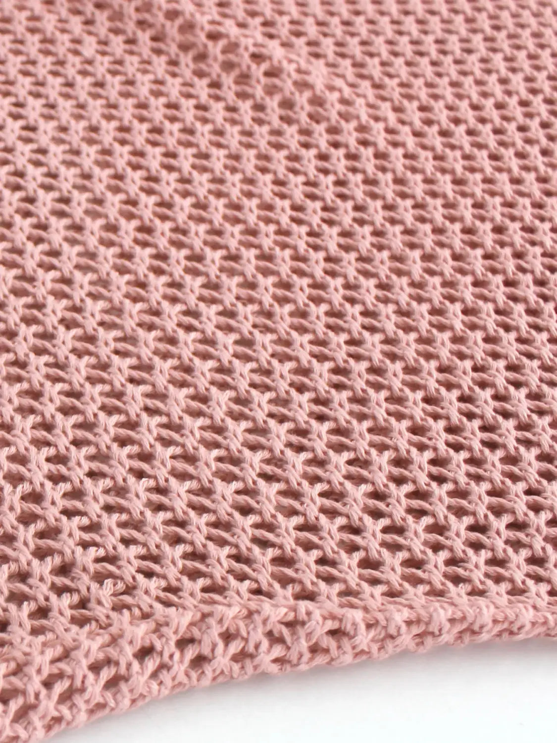 Women’s Knitted Short Skirt with Hollow Straps and Slit Beach Cover Up