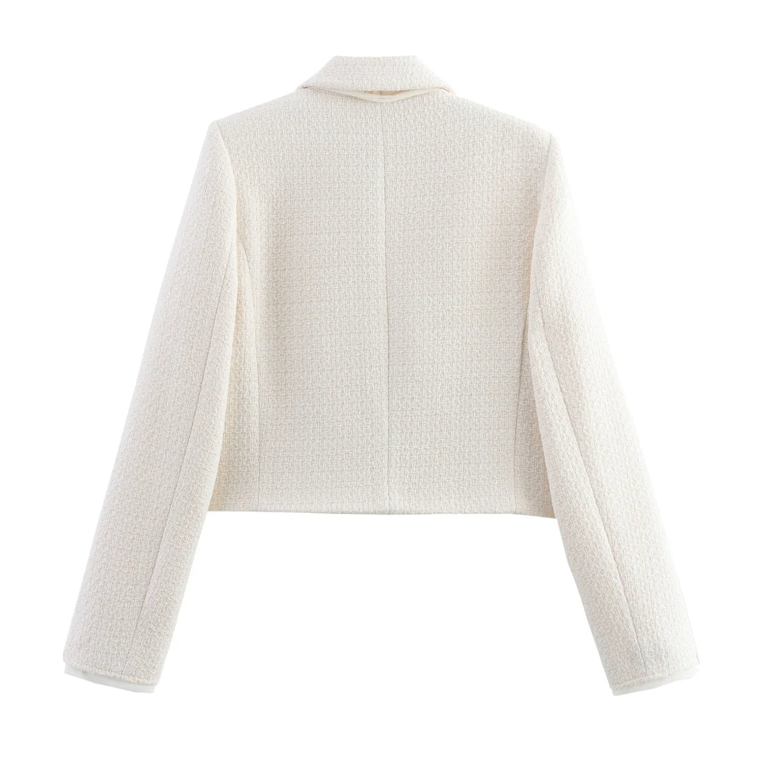 Women's Texture Bow Lace-up Cropped Blazer