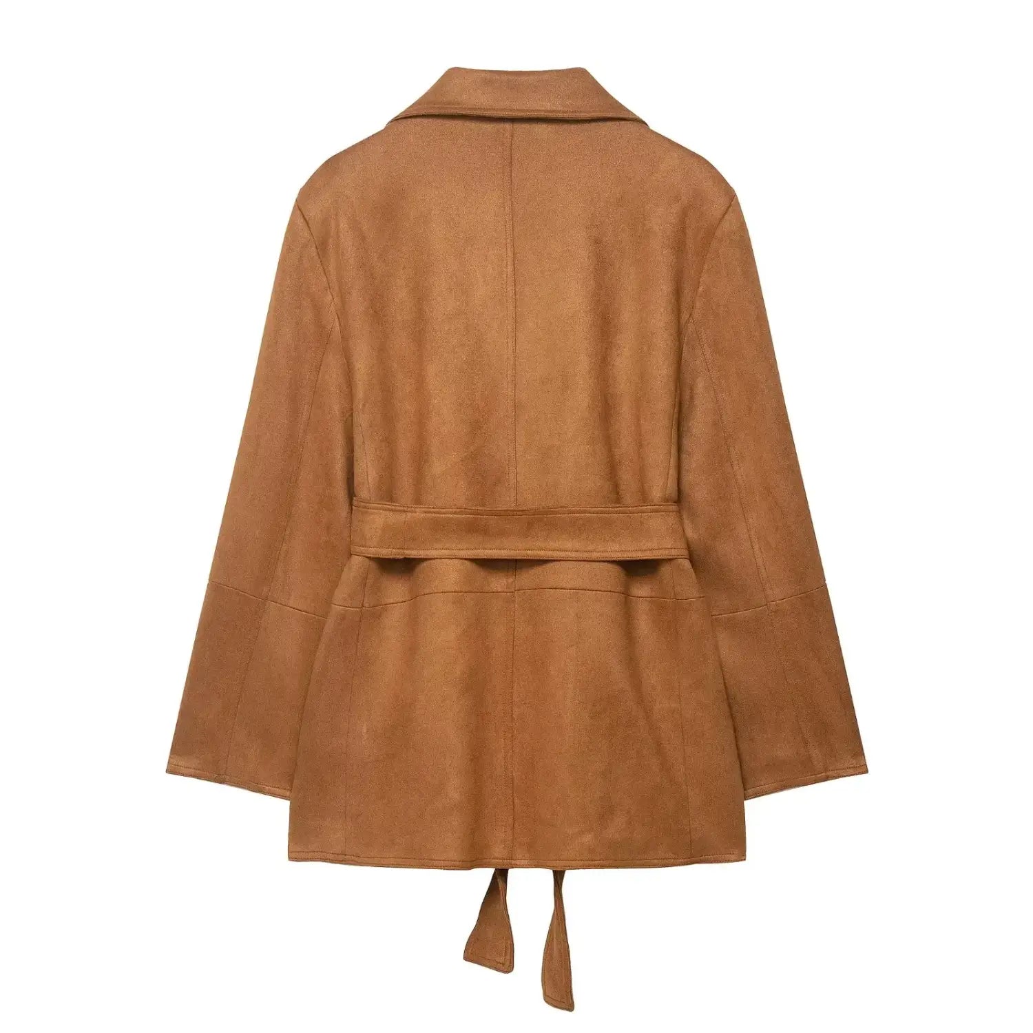 Faux Suede Vintage Jacket Coats For Women