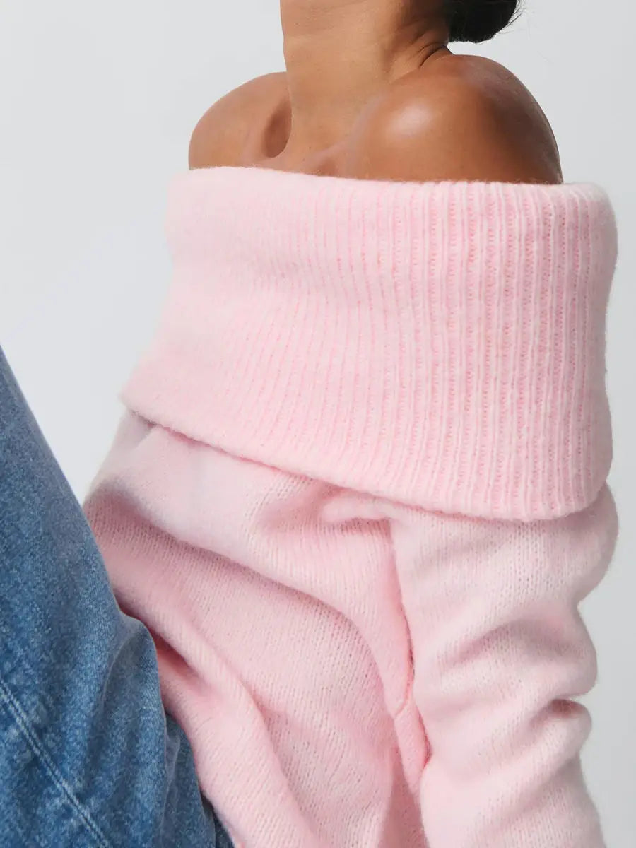 Women Off Shoulder Sweater