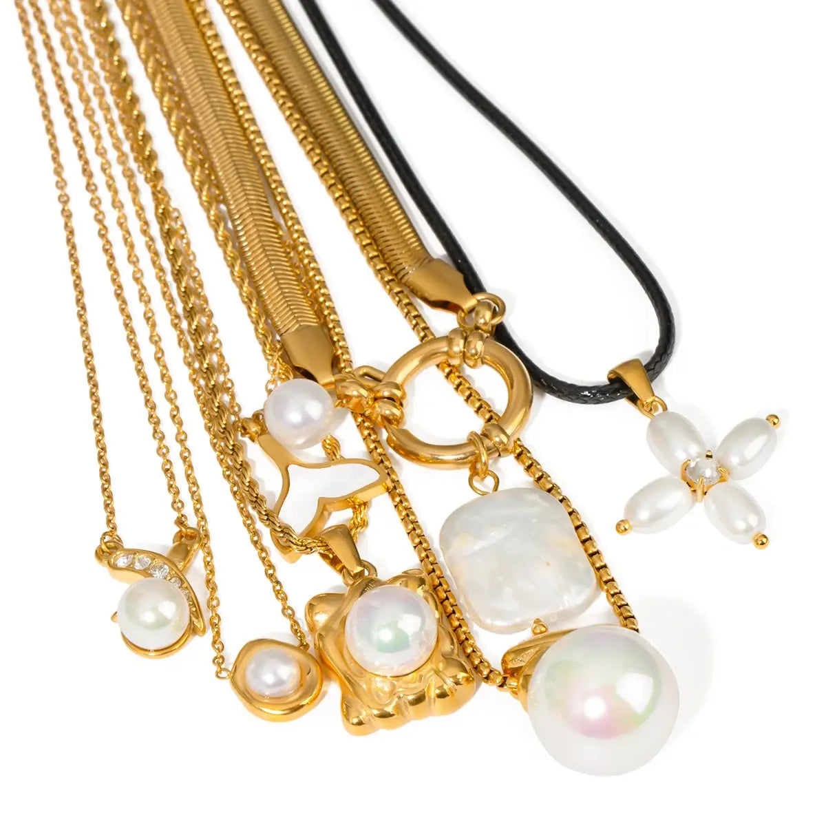 Pearl Necklace Pendant Handmade