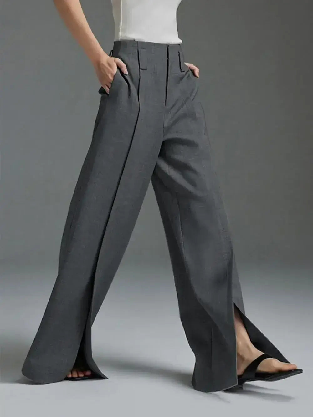 Women’s Solid Color Commute Suit Pants