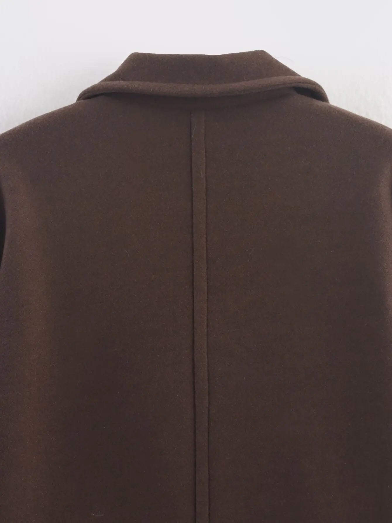 Autumn Winter Soft Loose Lapel Long-sleeved Woolen Coat Jacket