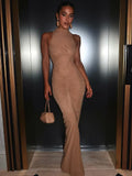 Sleeveless Ruched Maxi Dress For Women - Norellé