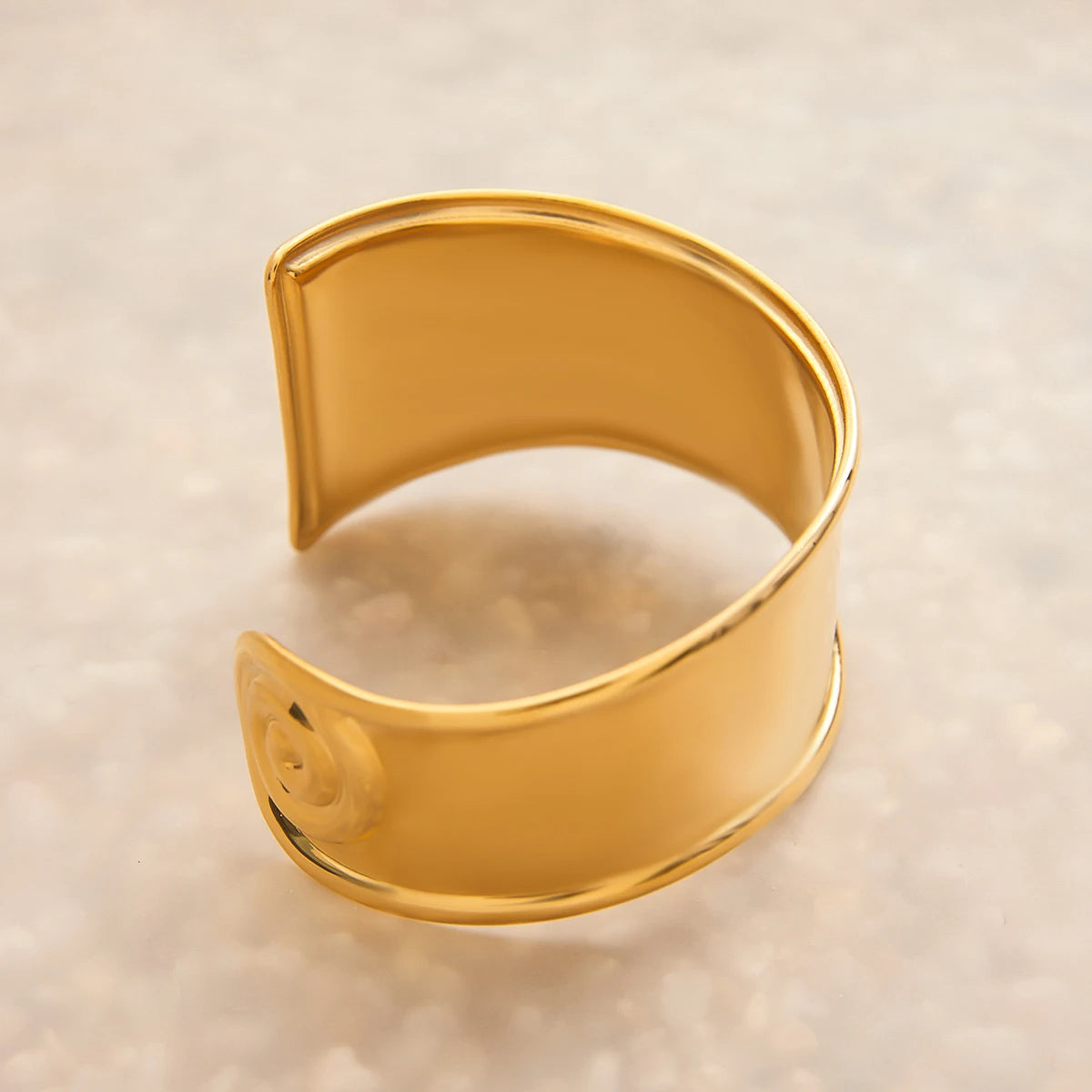 Wide Spiral Bracelet Stainless Steel