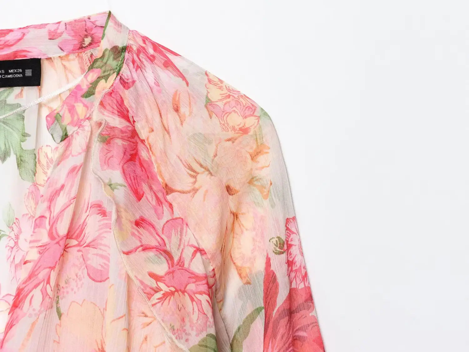 Women Blouse V-Neck Tiered Long Sleeve Loose Shirts Vintage Style