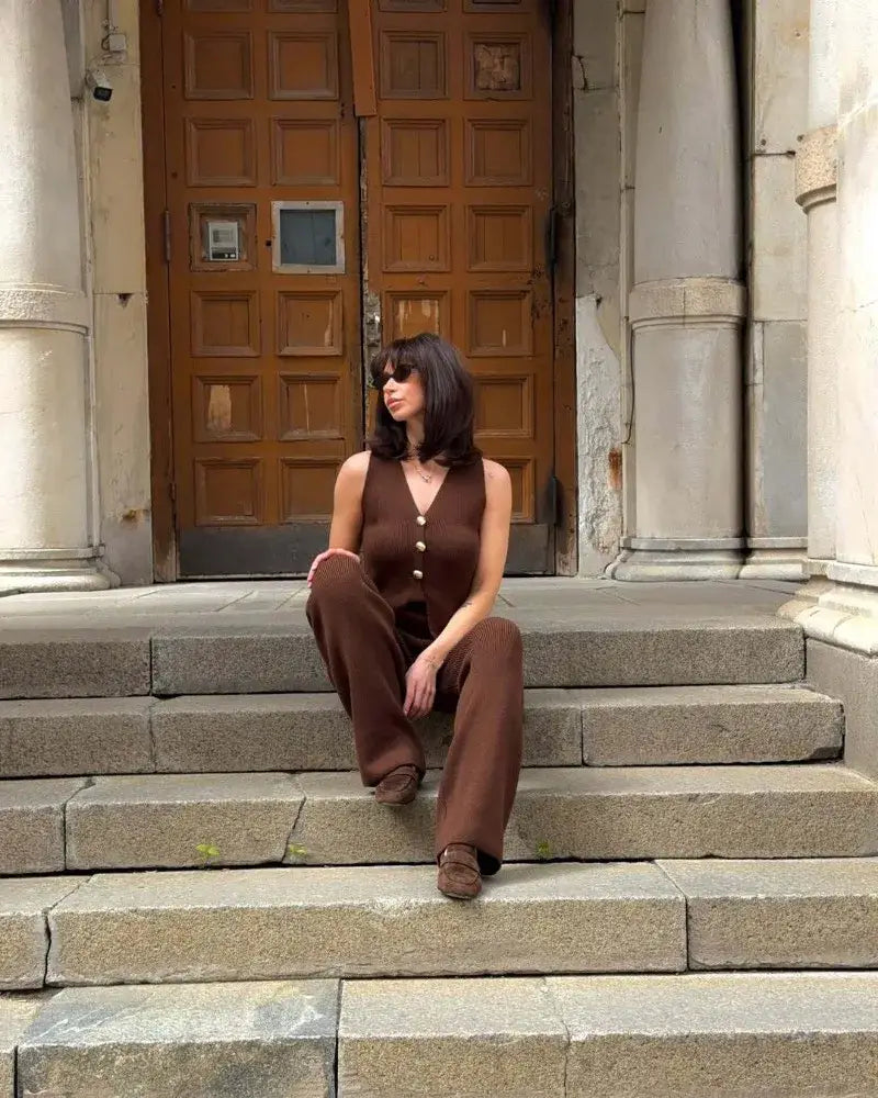 Knit Pant Sets Women