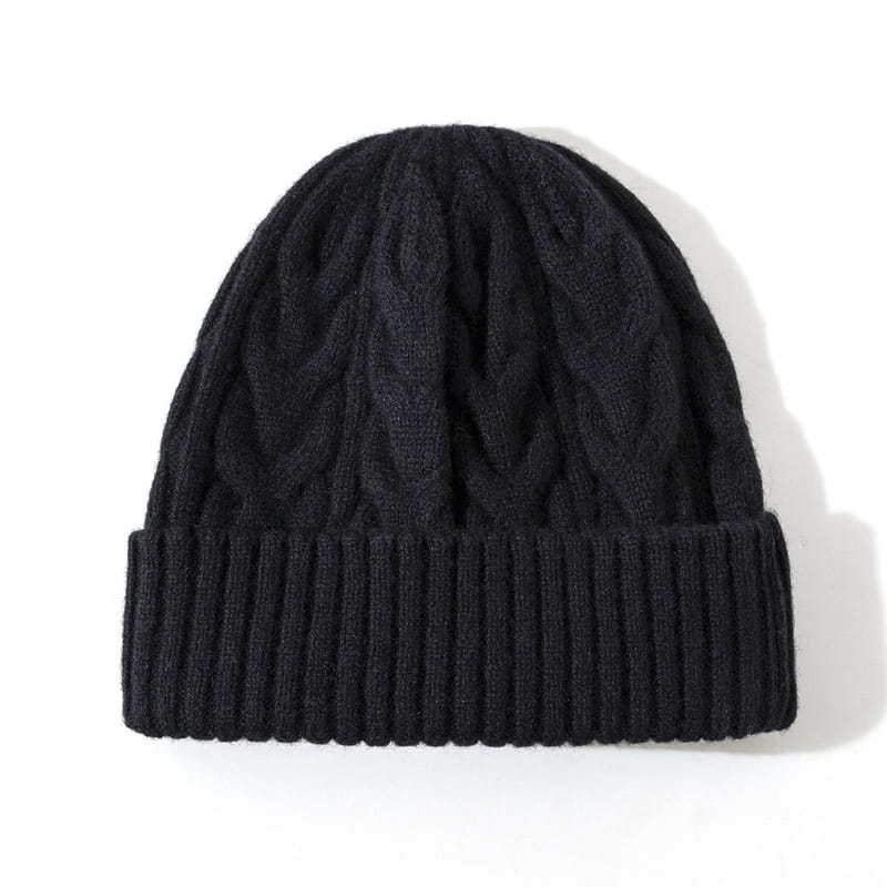 Pure Wool Cable Knit Beanies for Women