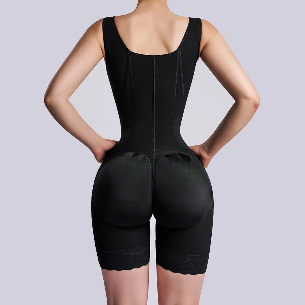 Hourglass Shapewear Mid-leg Adjustable Hook and Eye Bodysuit