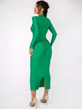 Hollow Out Long Sleeve Sexy Maxi Dress For Women Gown Autumn - Norellé