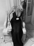 Flower Deep V-Neck Maxi Dress For Women - Norellé