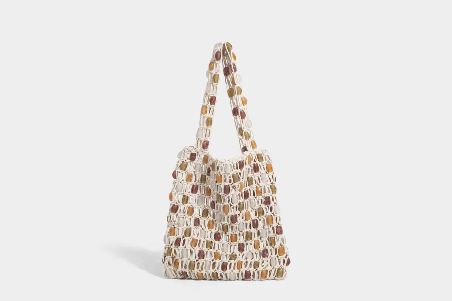 Ladies Summer Beaded Woven Bag Bucket