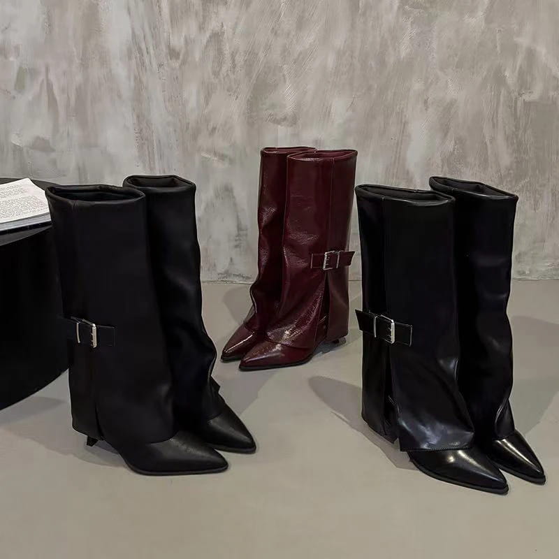 Retro Knee-high Boots