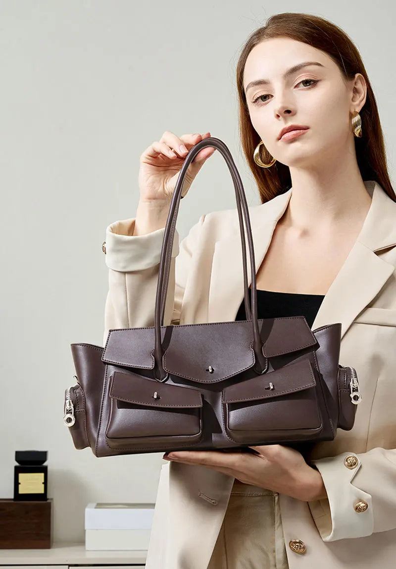 Genuine Leather Women Shoulder Bag