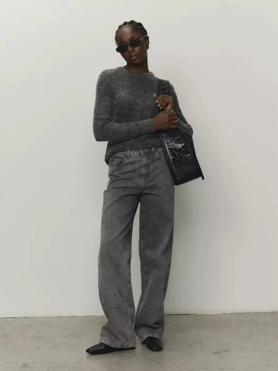 Women’s O-neck Elegant Slim Fit Sweater