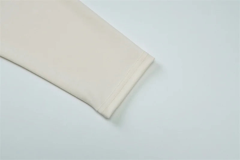 Inclined Shoulder Long Sleeve T-shirt Women