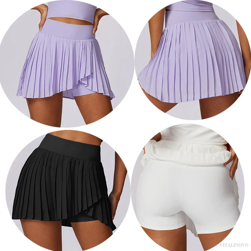 Women’s High Waisted Pleated Tennis Skirts