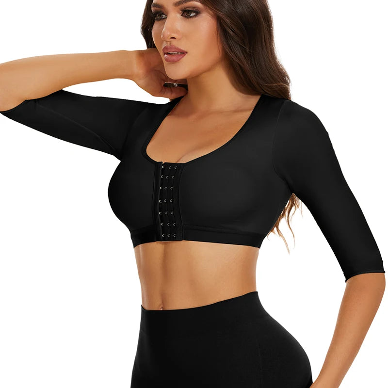 Body Shaper with Arm Women Tops for Compression