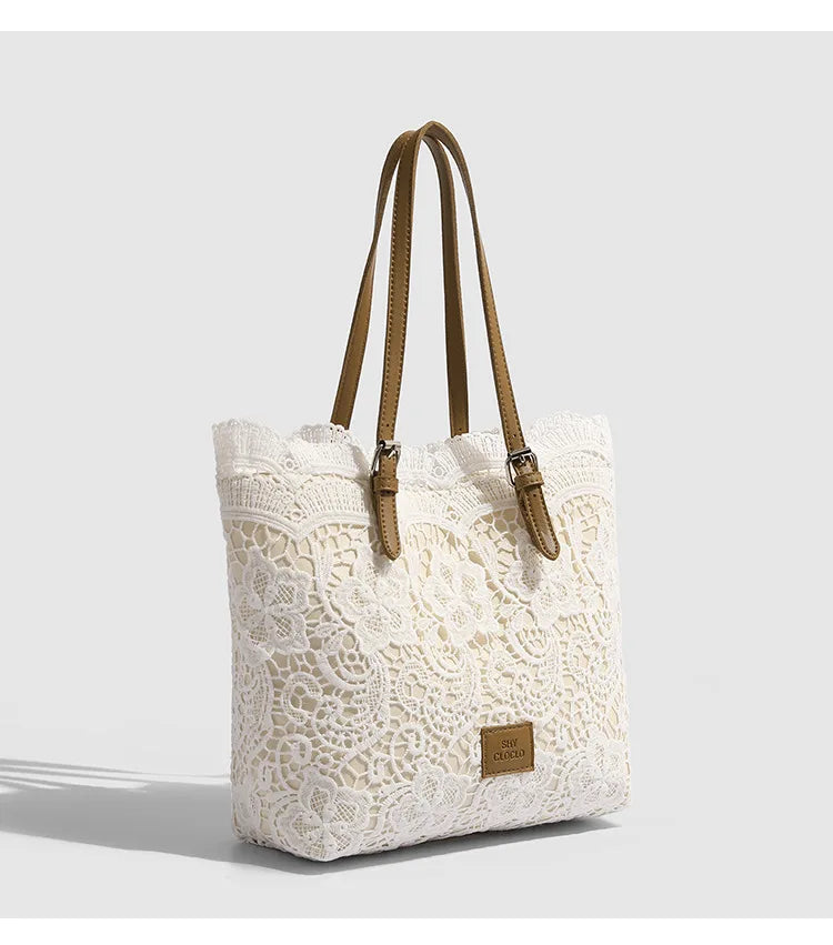 French Lace Tote Women’s Large Capacity Commuter Bag