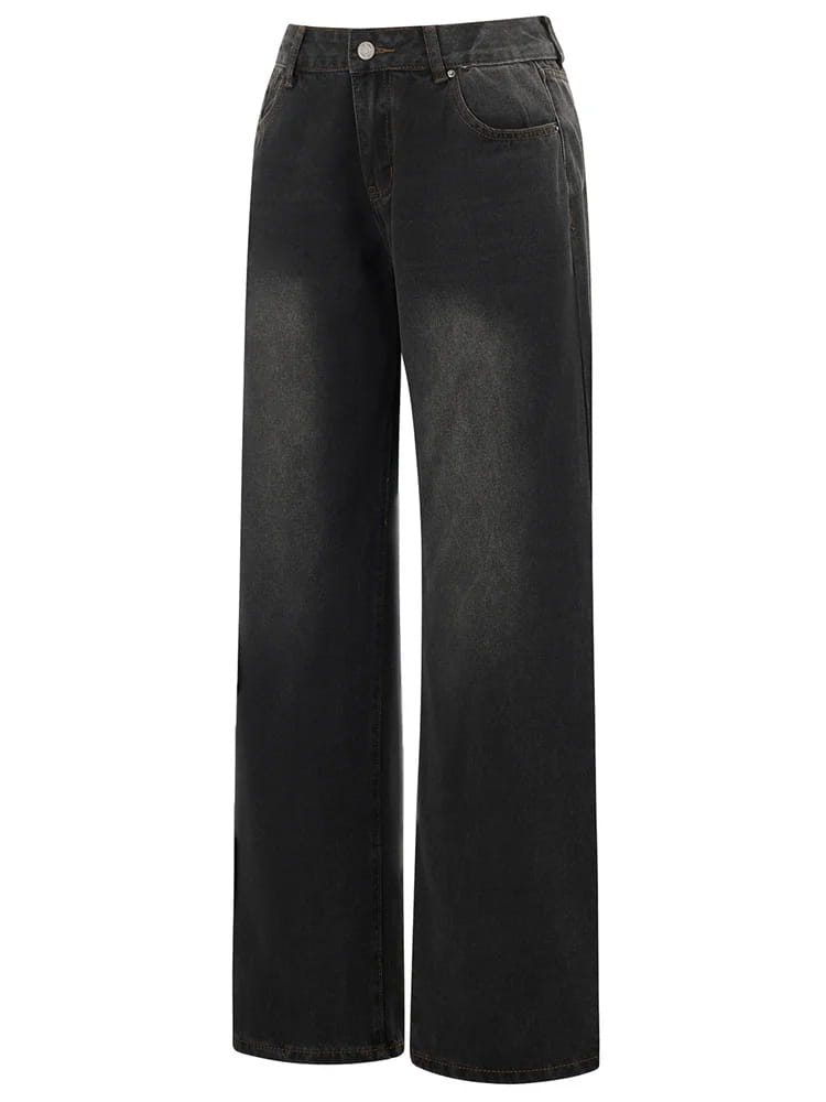 Women Wide Leg Boyfriend Jeans