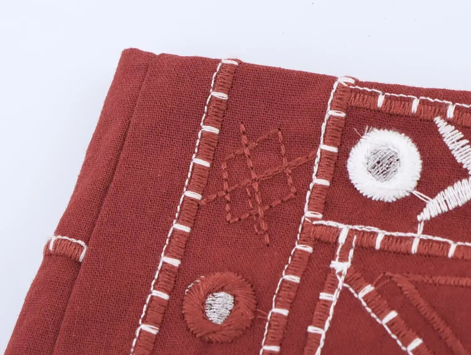 Women’s Casual Embroidered Sleeveless V-neck Short Vest Top + High Waist Shorts