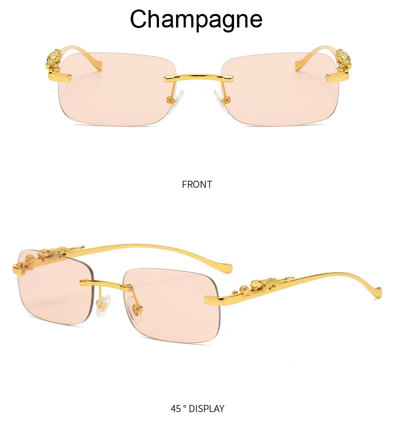 Rimless Square Sunglasses Woman