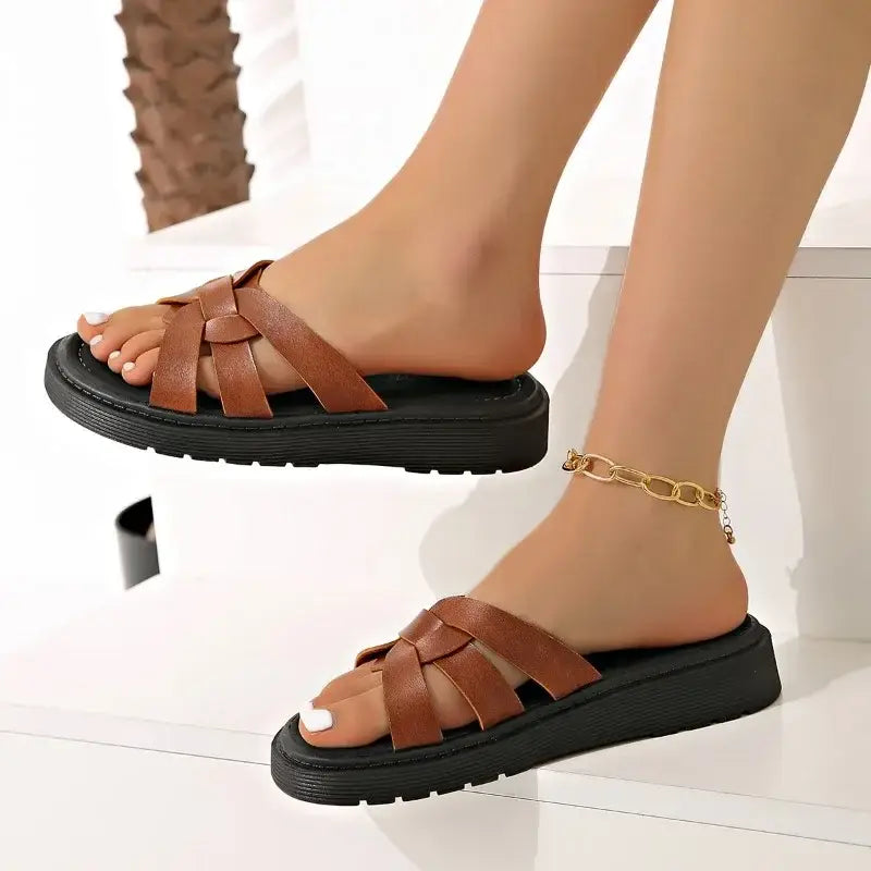 Women Slippers Open Toe Casual Shoes
