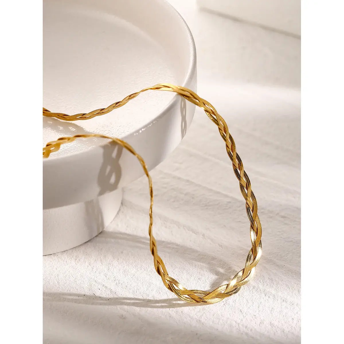 Stainless Steel Snake Pilar Chain Bracelets Necklace