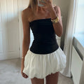 Women Sleeveless Strapless Mini Dress Summer - Norellé