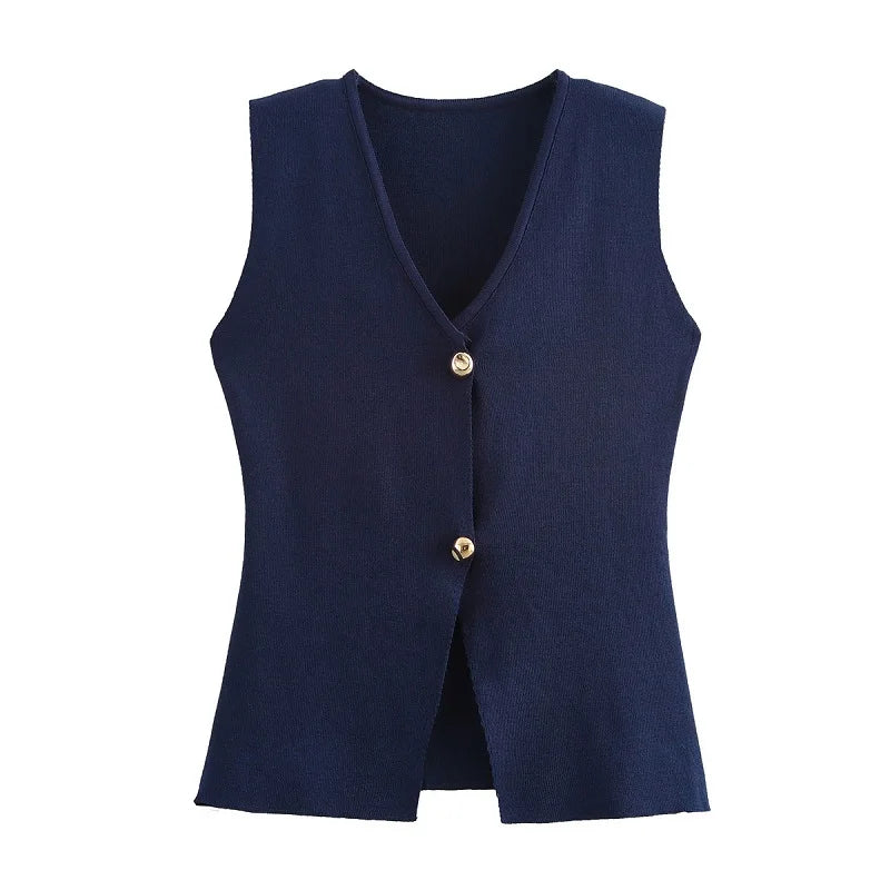 Elegant Knitted Tank Vest Top - Norellé