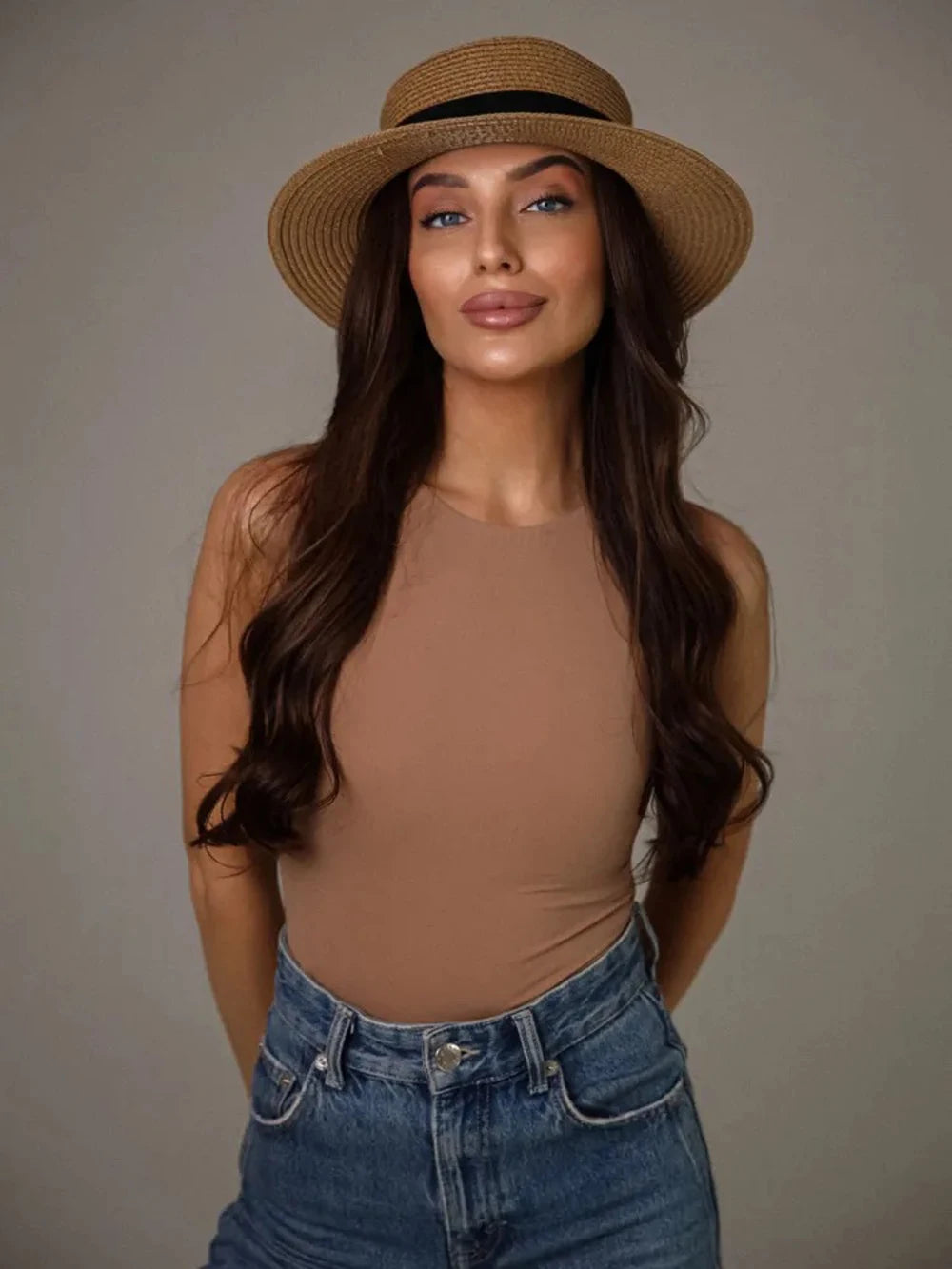 Natural Grass Woven Straw Sunshade Hat