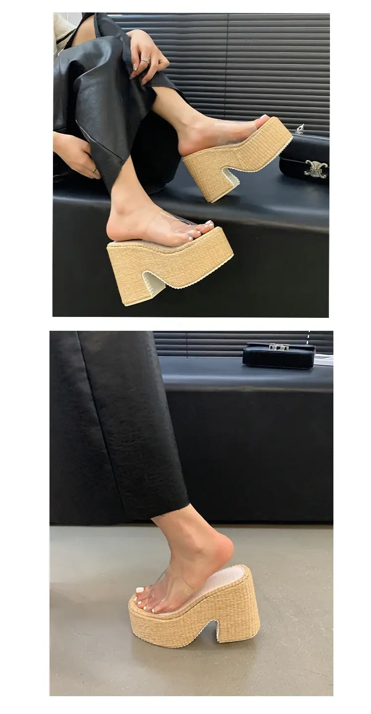 Ultra High Heel Sandals Platform Shoes for Women