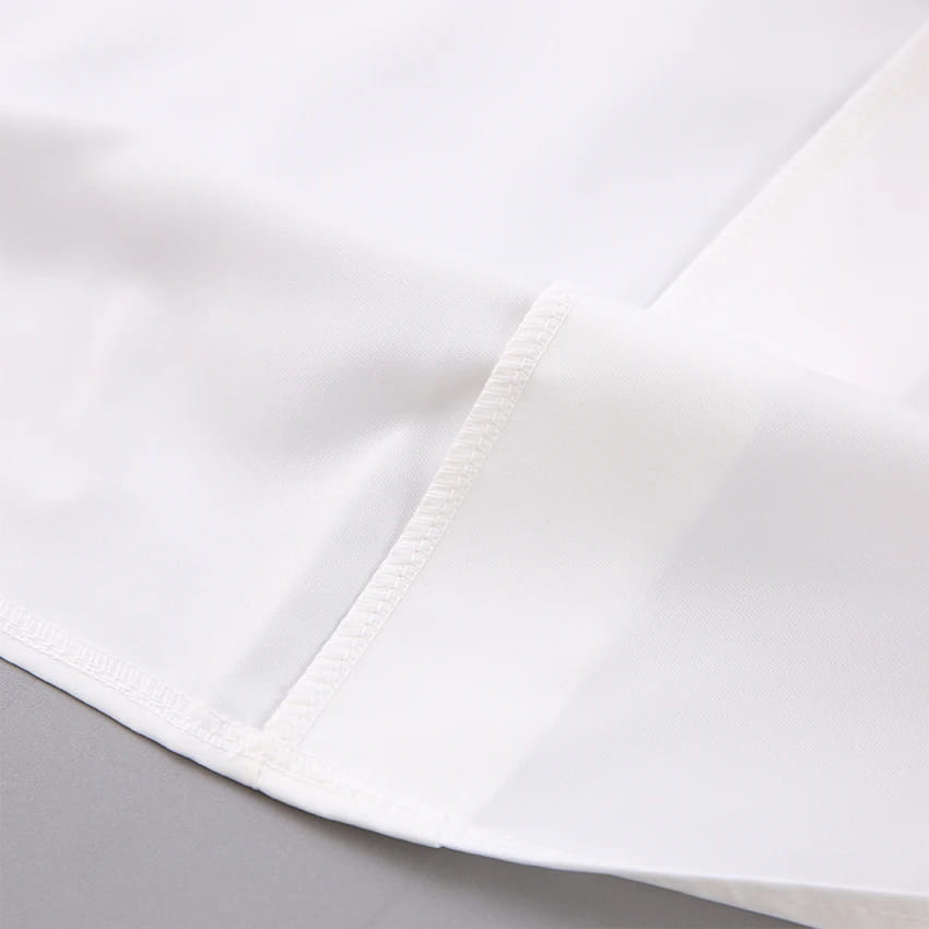 Elegant Cotton Lapel White Shirts Female