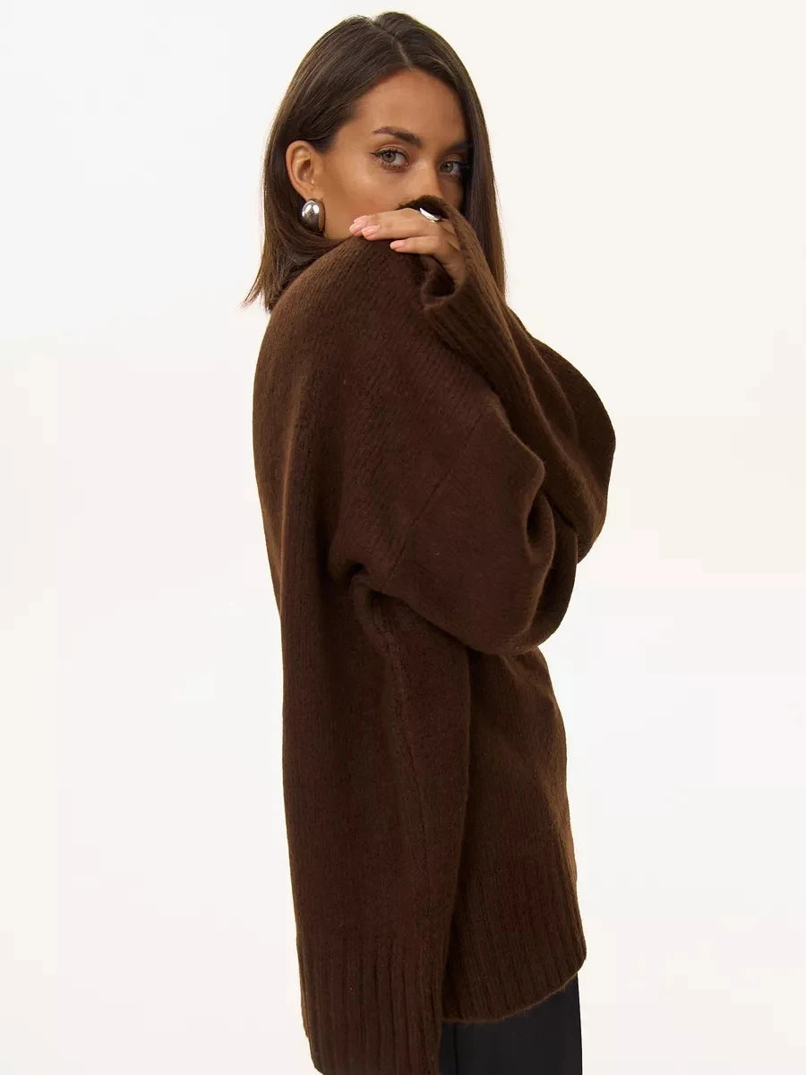 Women’s Crew Neck Vintage Oversize Trendy Sweater