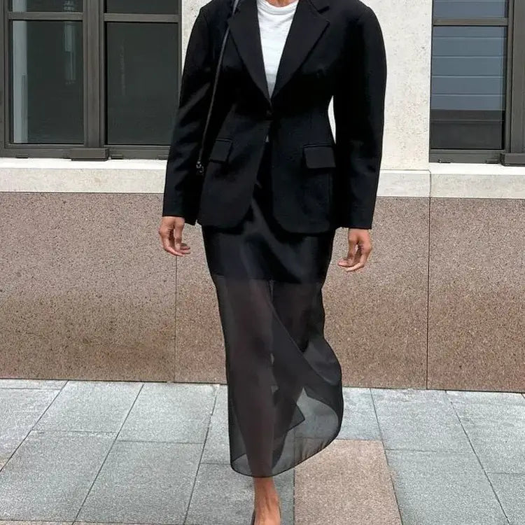 Black Mesh Skirt Women’s