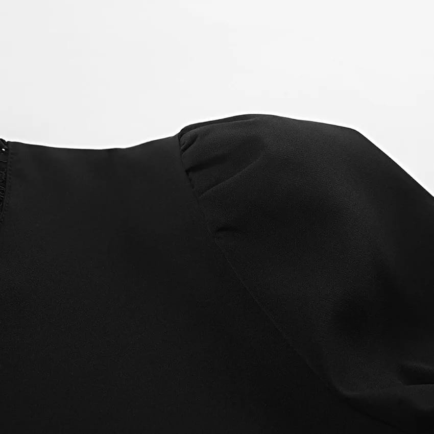 Lace Splice Long Sleeve Dress For Women