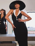 Halter Backless Maxi Dress For Women - Norellé