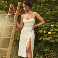 Women Elegant Floral Beach Vacation Bodycon Streetwear Long Dress - Norellé